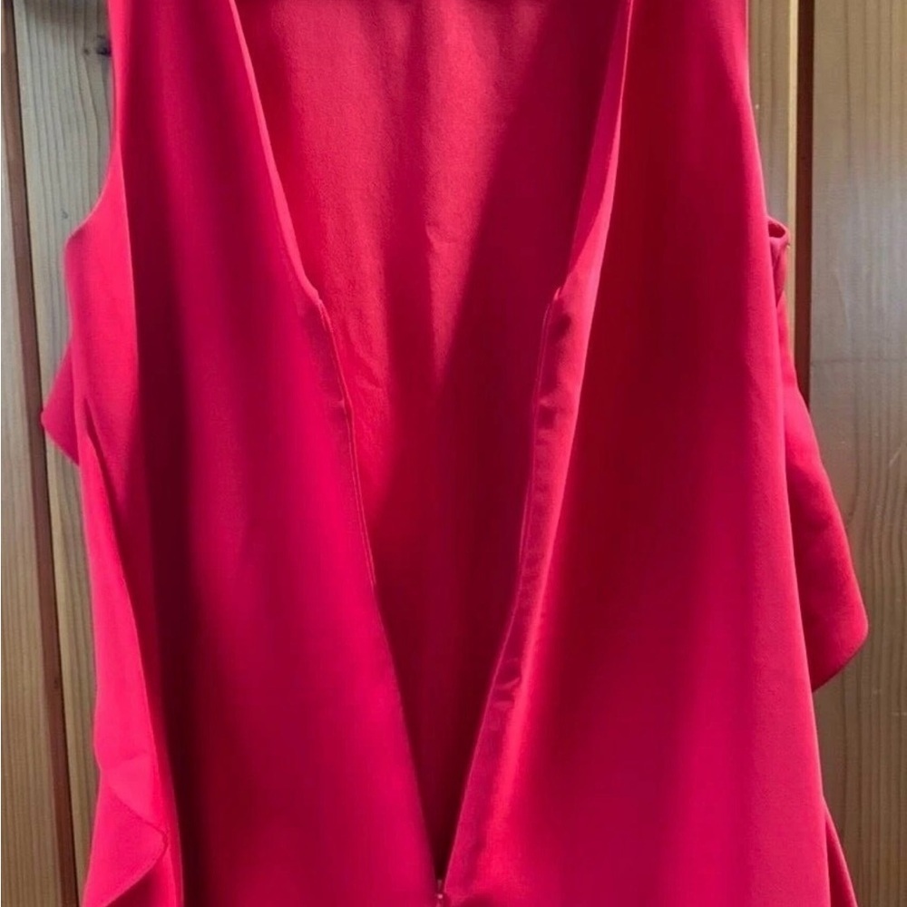 Trina Turk Scarlet Midi Dress with Ruffle Detail - Picture 13 of 13